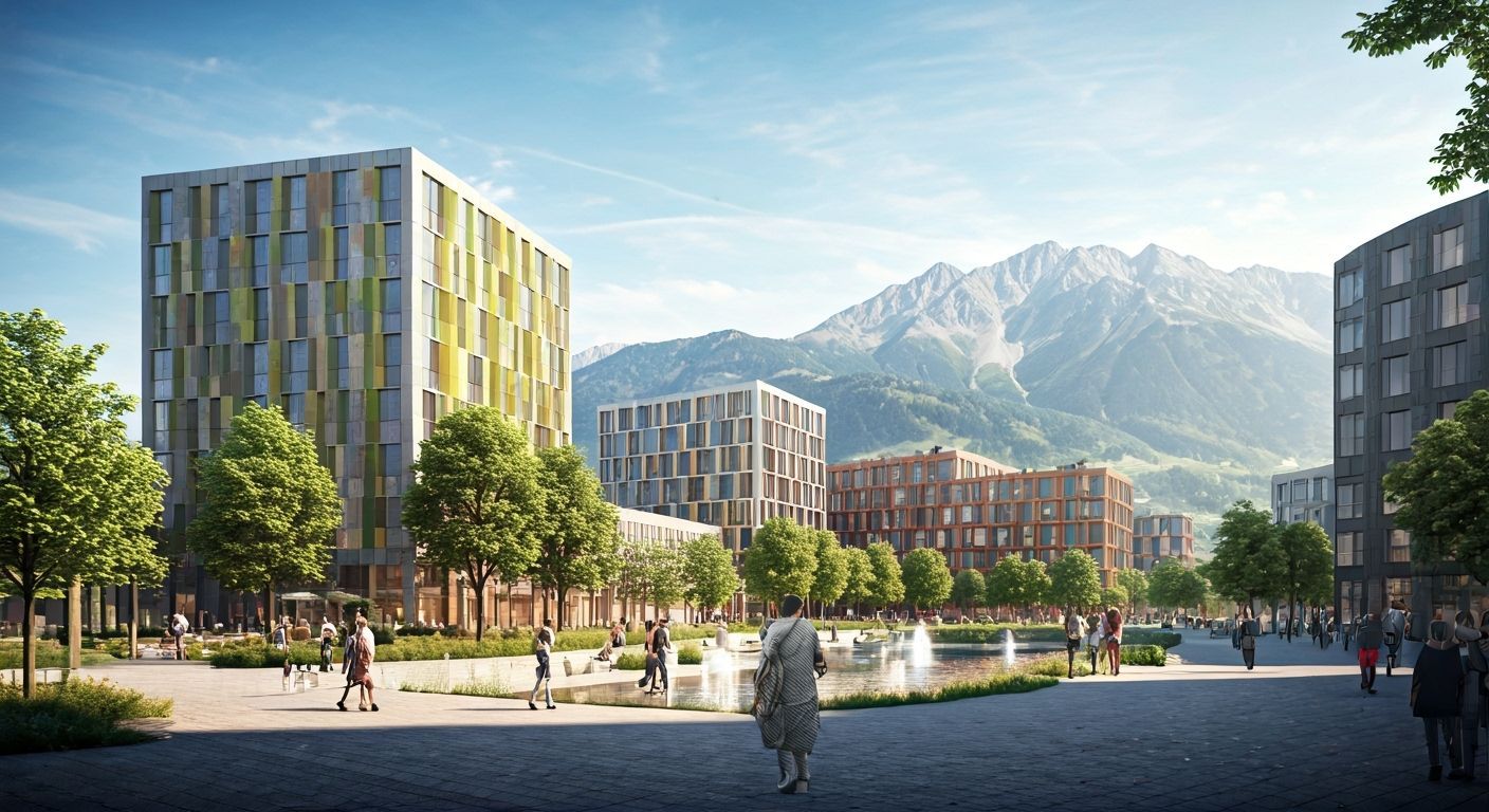 Sustainable Innsbruck Cityscape with Parametric Architecture