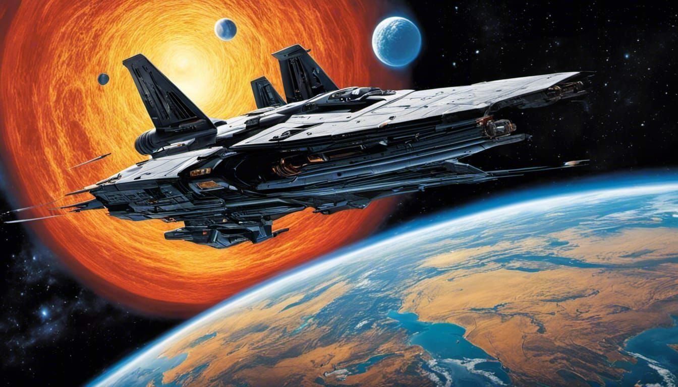 Space Spaghetti Western Gunman in Sci-Fi Scene