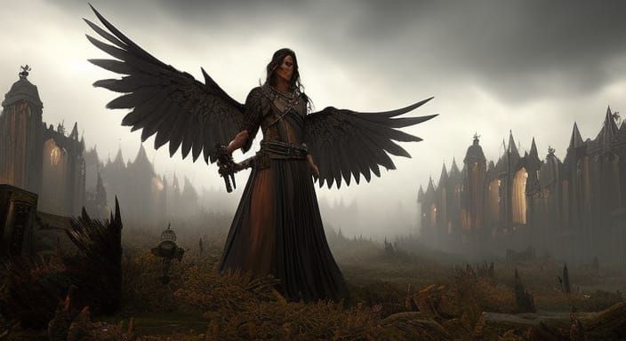 Post-Apocalyptic Angel Army in Gothic Dark Fantasy
