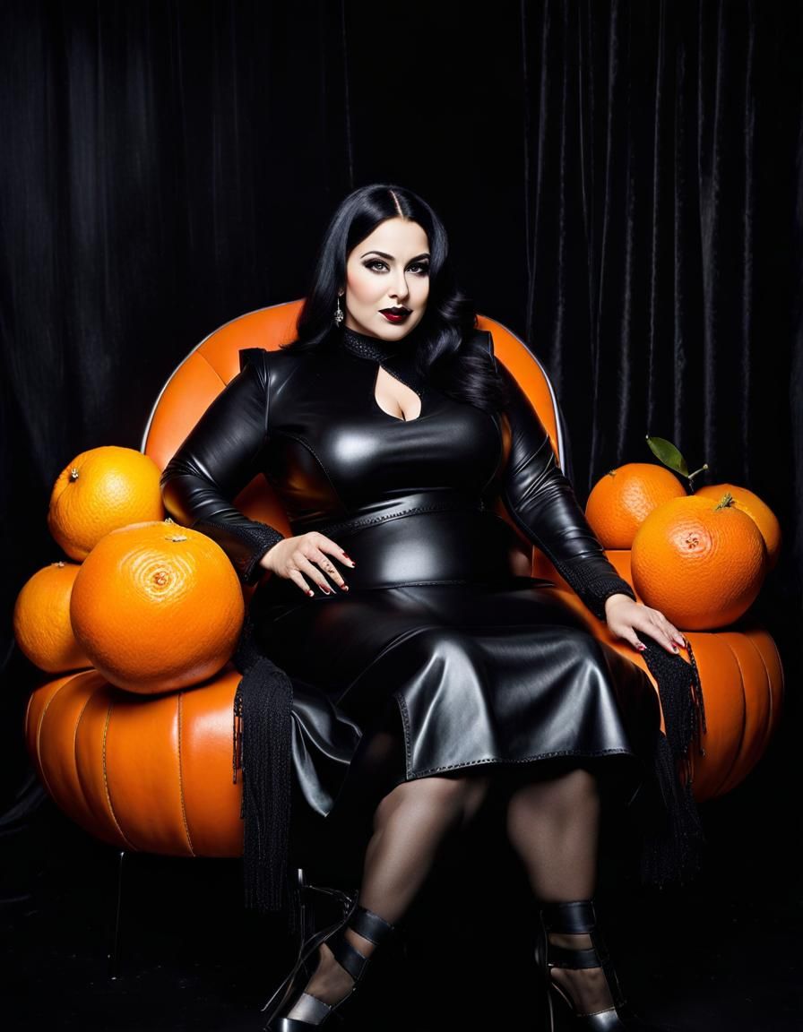 Gothic Arabian Woman Portrait in Watercolor Style