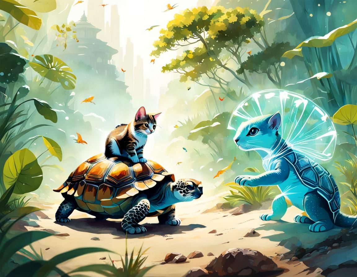 The strange adventures of kitten & turtle