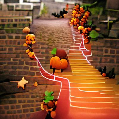 Autumnal Path Through Forest Landscape