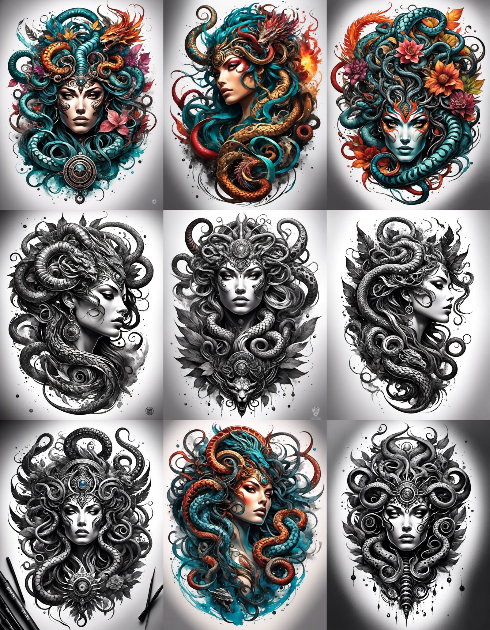 Medusa Tattoo Design Inspiration