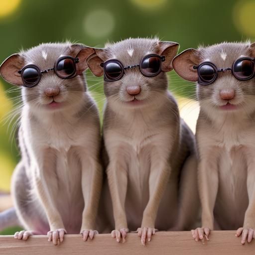Three Blind Mice: Professional Photography with Bokeh