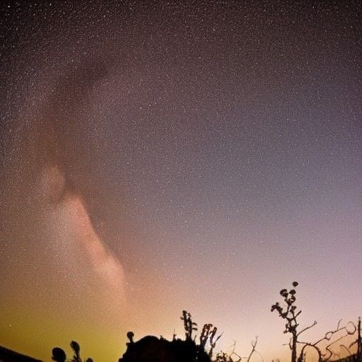Starry Night Sky: Milky Way Galaxy