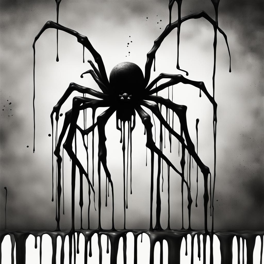 Surreal Monochrome Street Art in Terry Gilliam Style