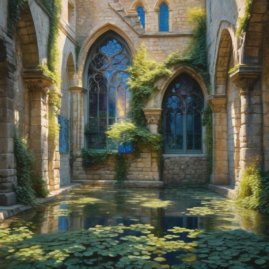 Abbaye de Beauport in Impressionist Sunlight