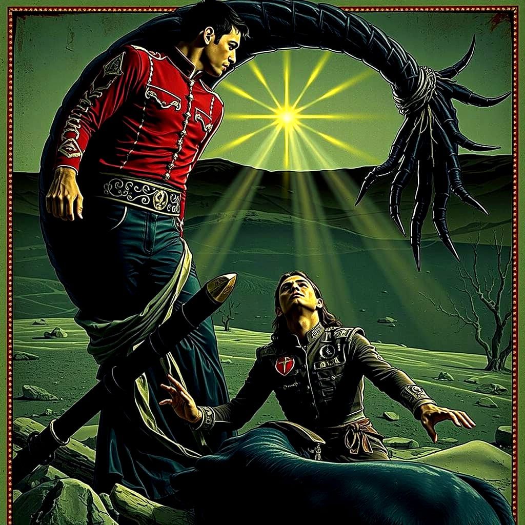 Maldoror and Matador in Surreal Cosmic Confrontation