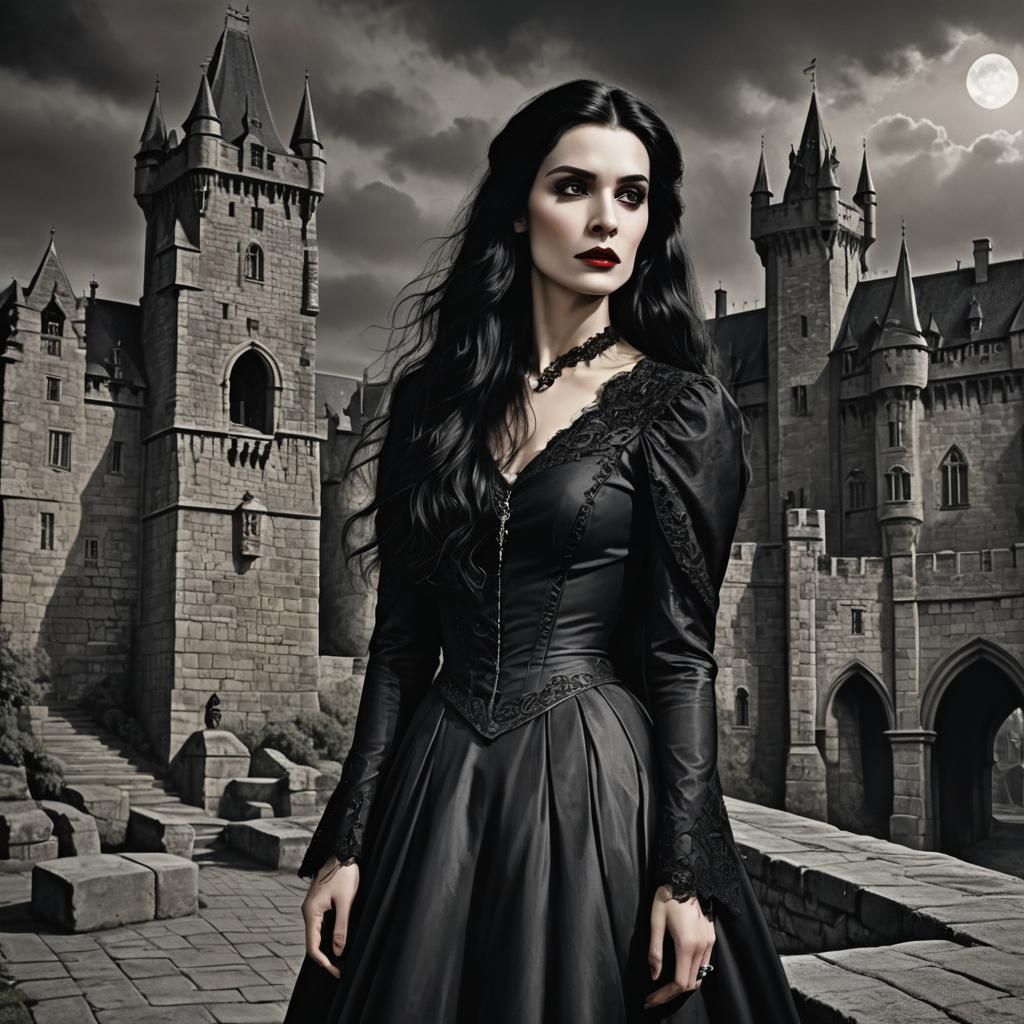 Mina Murray at Dracula's Castle