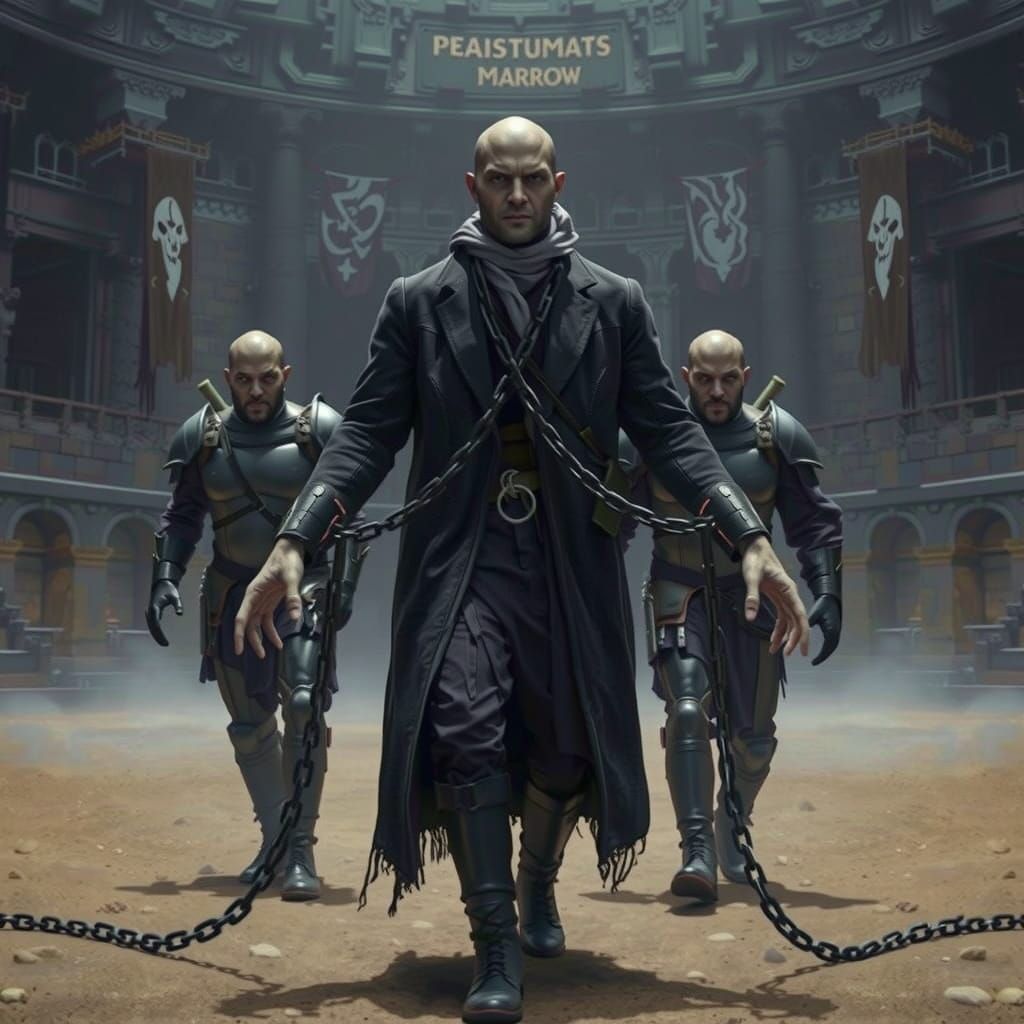 Marrow Unveiled: Dark Arena Scene in Unreal Engine