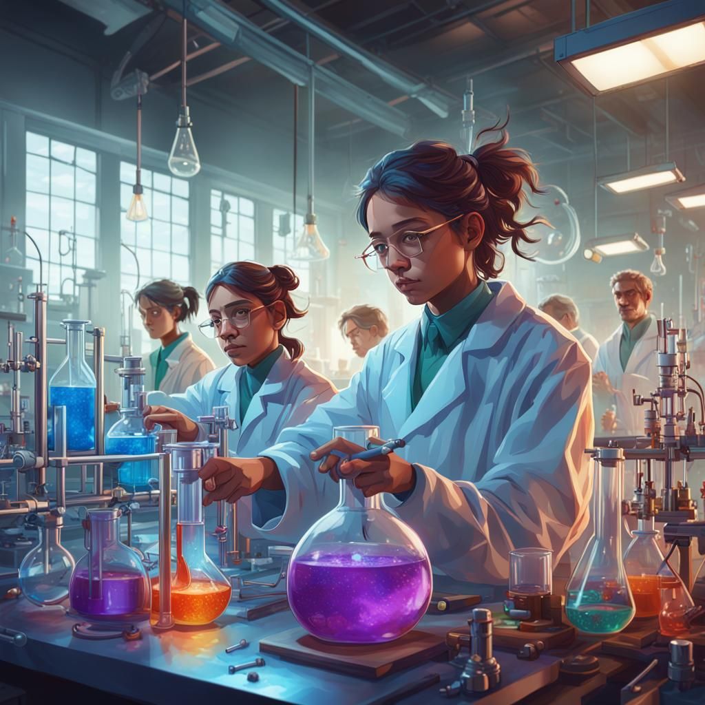 Science Lab Experiment: Art Nouveau Portrait