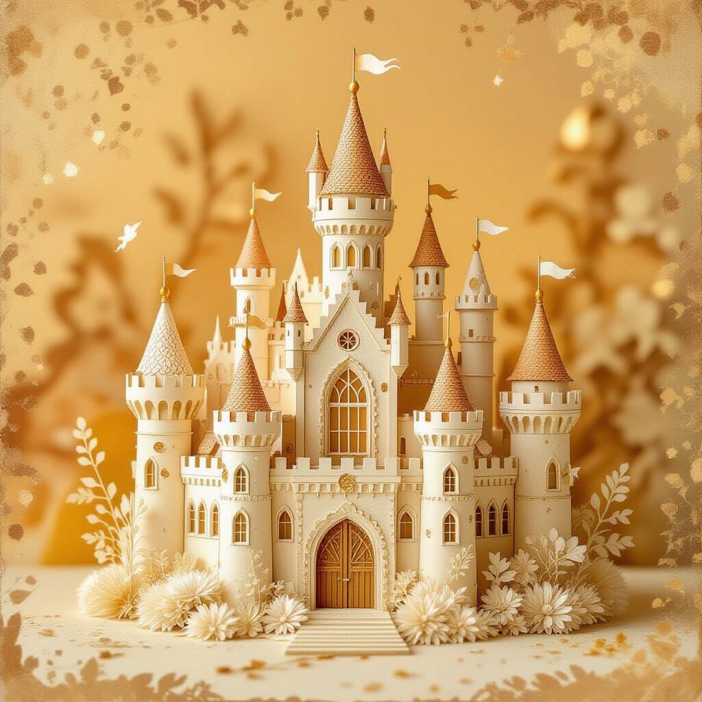 Intricate Paper Castle Inspired by Arthur Rackham
