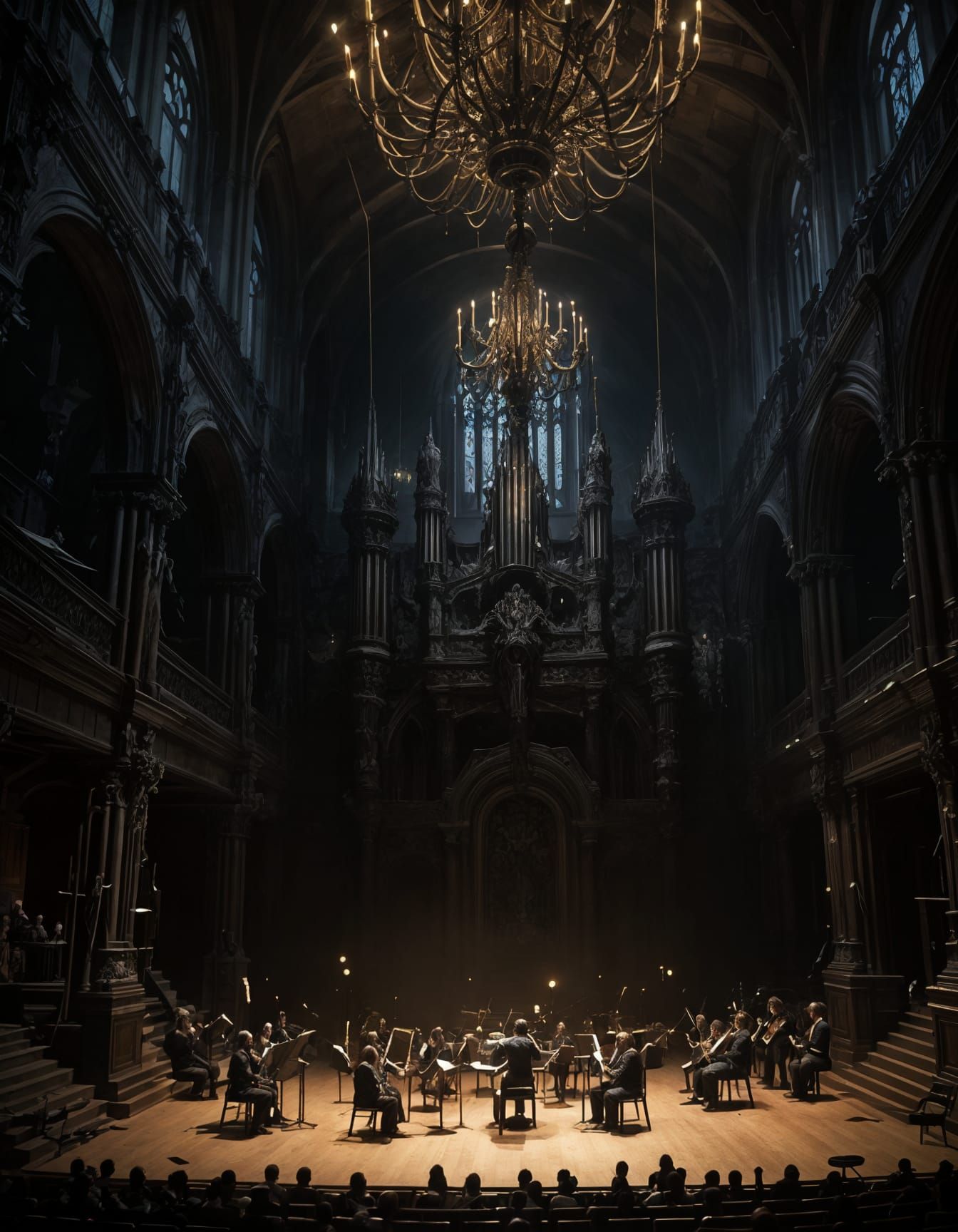 Epic Organ Symphony in a Haunting Gothic Hall