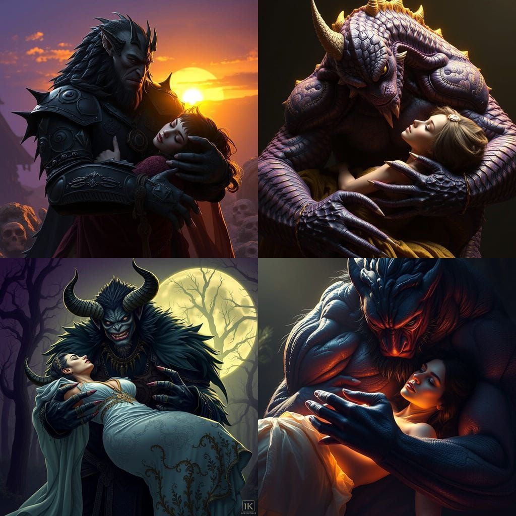 Dark Fantasy Romance: Monster's Gentle Study