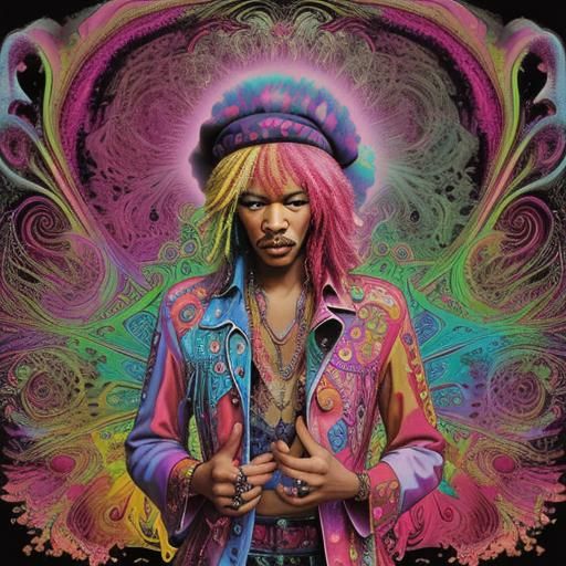 Psychedelic World: A Vibrant Abstract Dreamscape