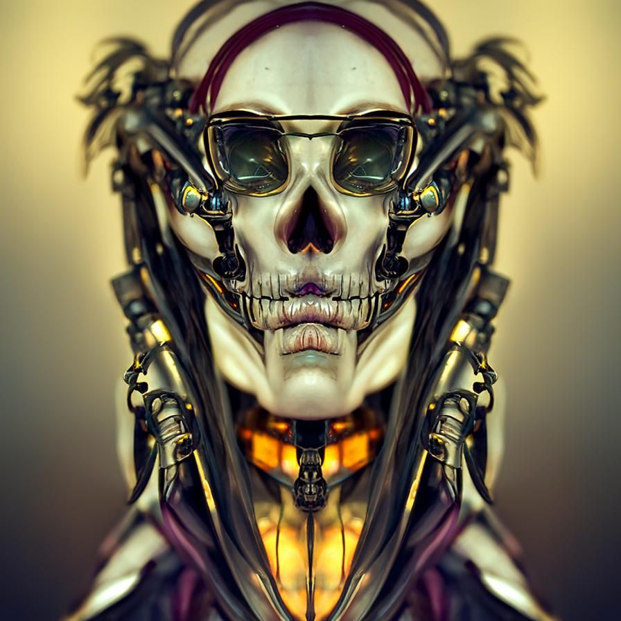 Cyberpunk skeleton
