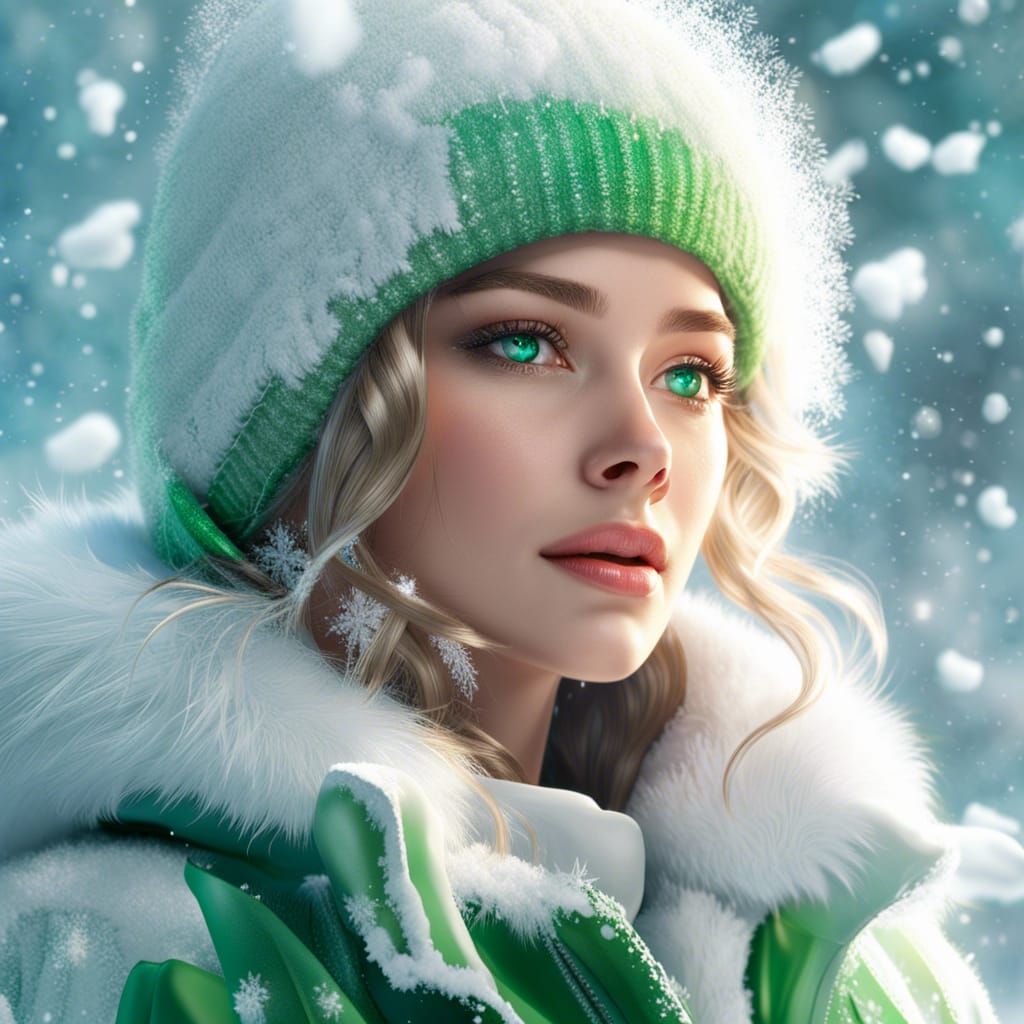 Snow Angel in Winter Wonderland