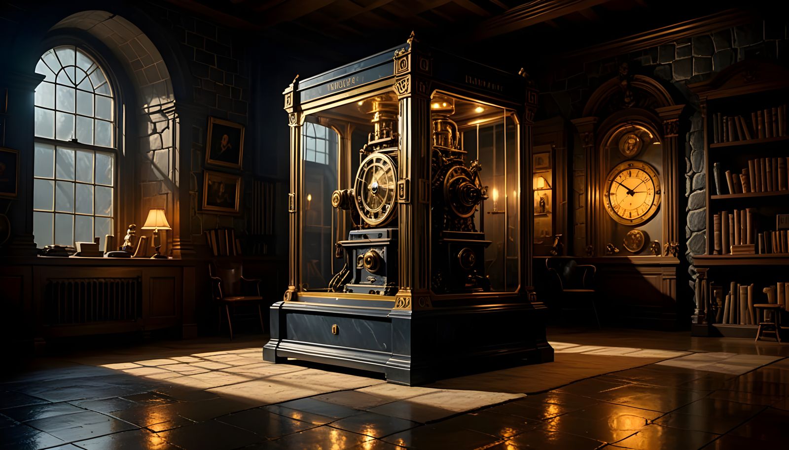 Detailed Time Travel Machine with Time Rift