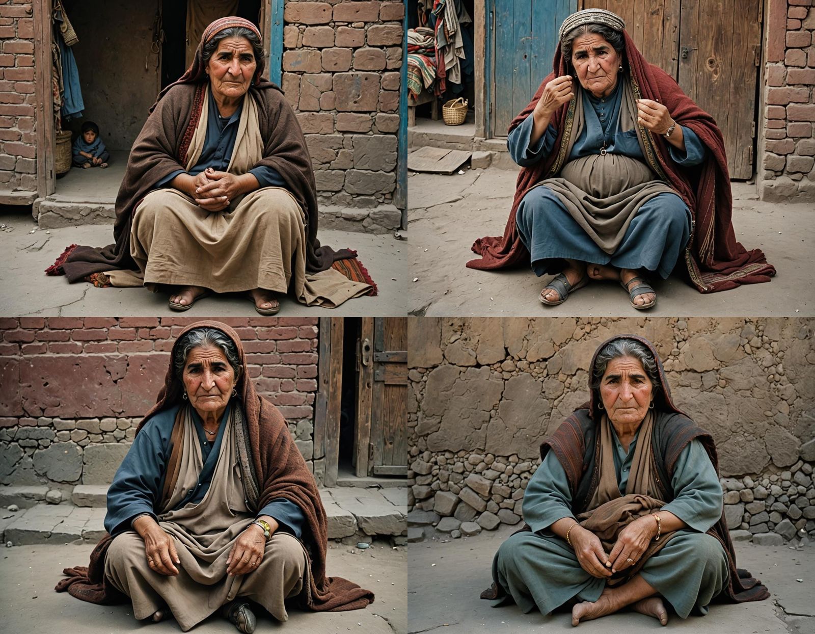 Afghan Woman in Kabul Bazaar Photo