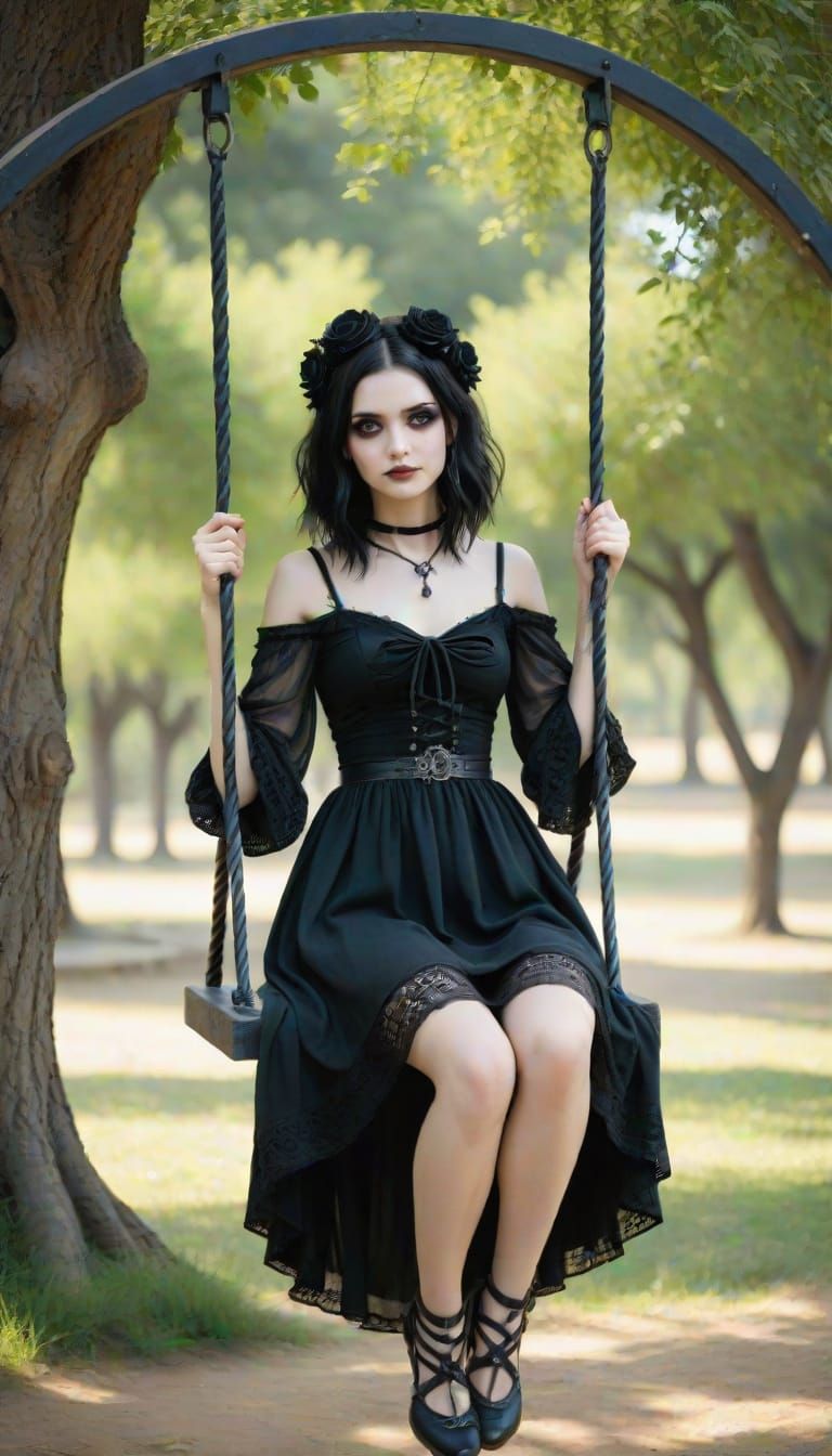 Gothic Garden Swing