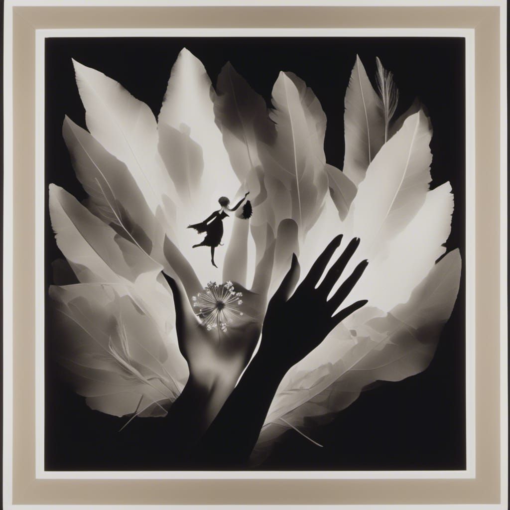 <lora:Photogram Hand 1:1.0>  Wow chibi goth doll  photogram,...