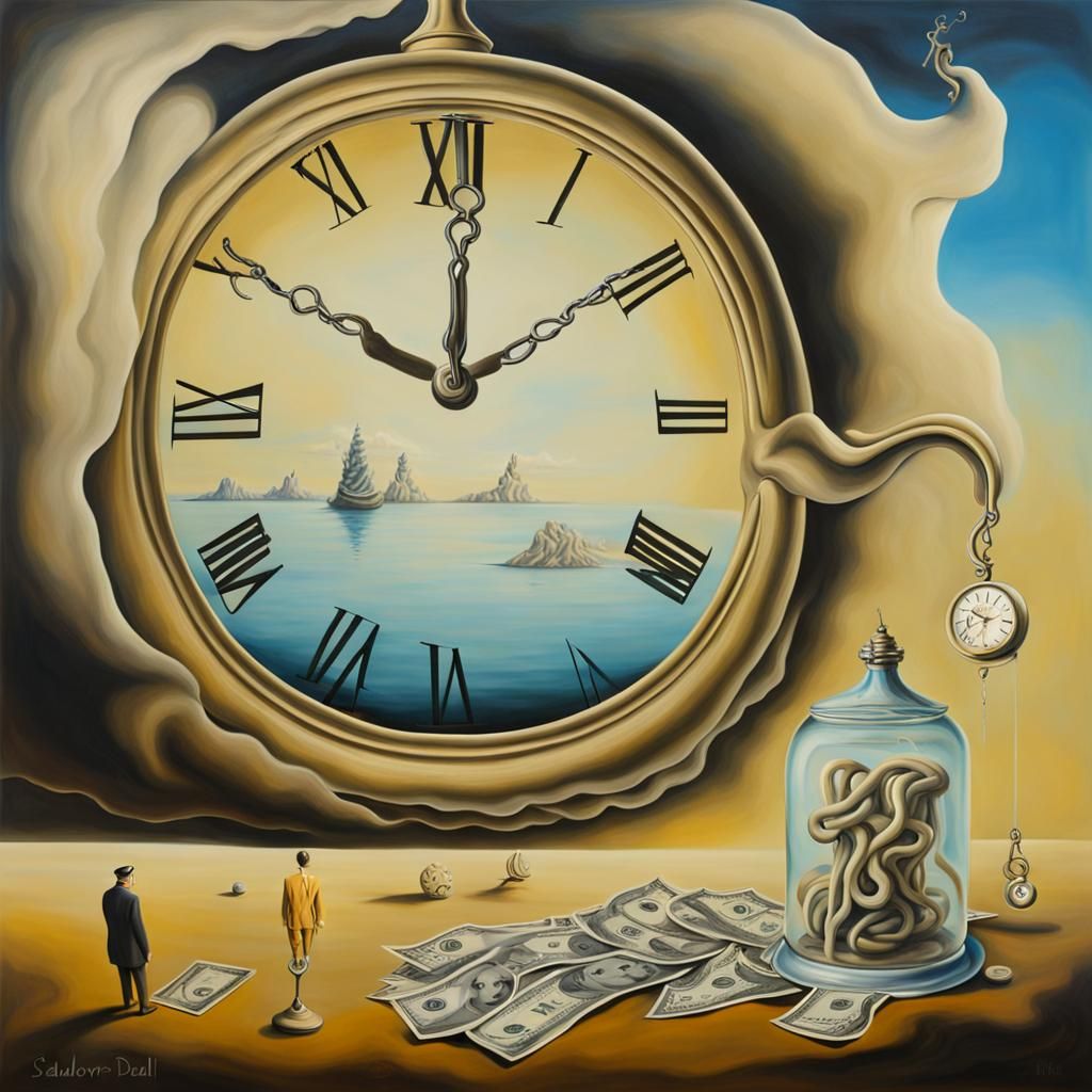 Surrealist Melting Clocks Inspired by Salvador Dali