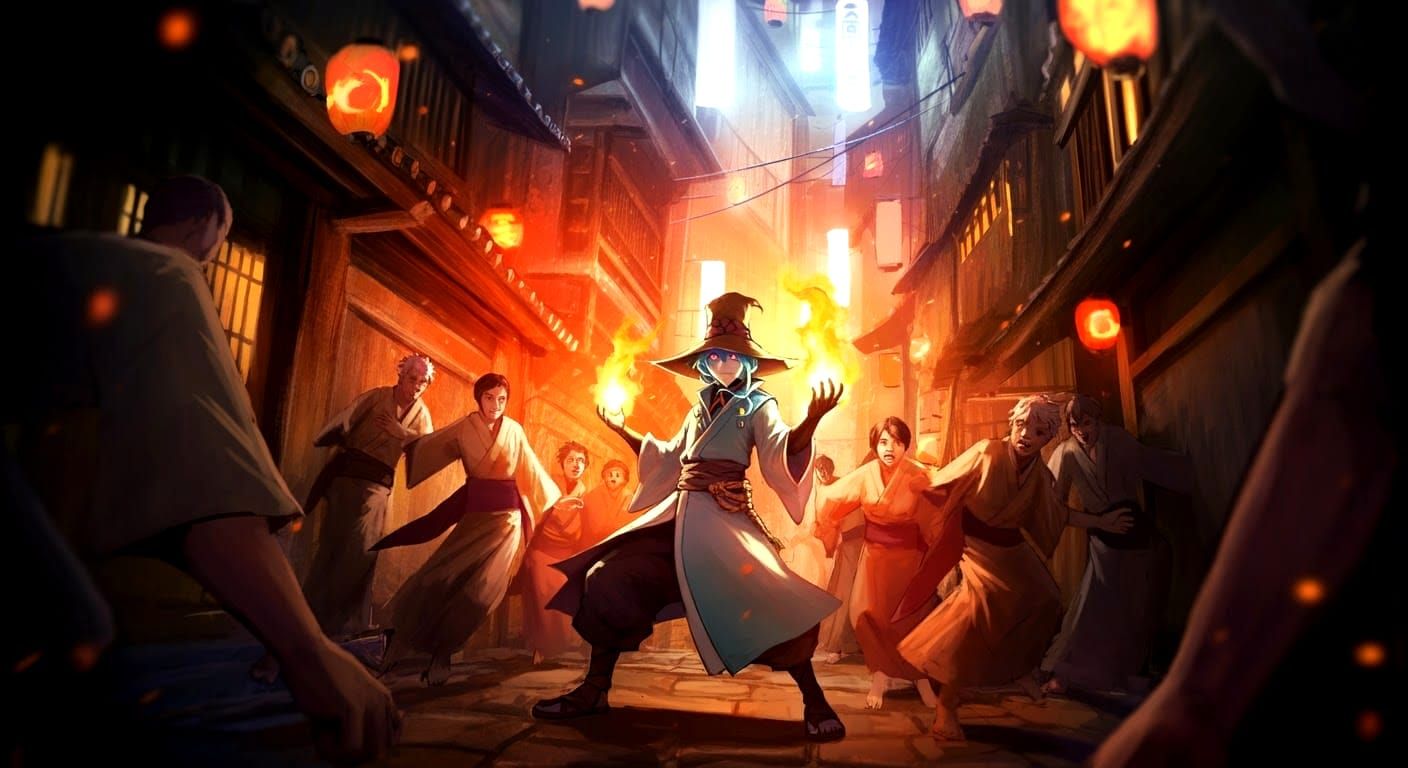 Vivi the Black Mage in Anime Style