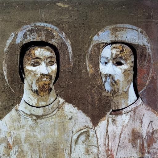 Iconoclastic Masks Inspired by Icon Art and Collage