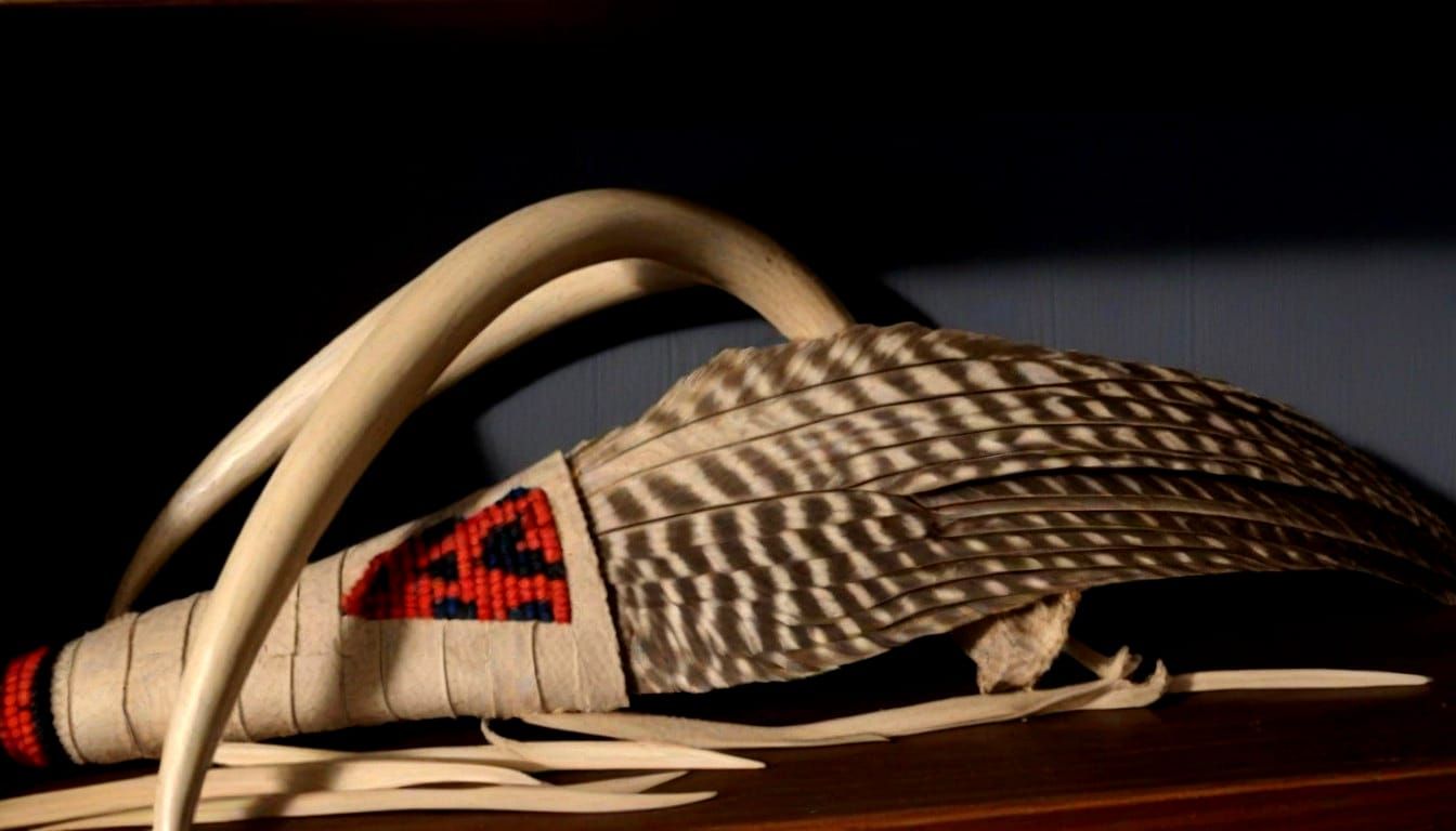 Sacred Native American Feathers Adorned with Cultural Signif...