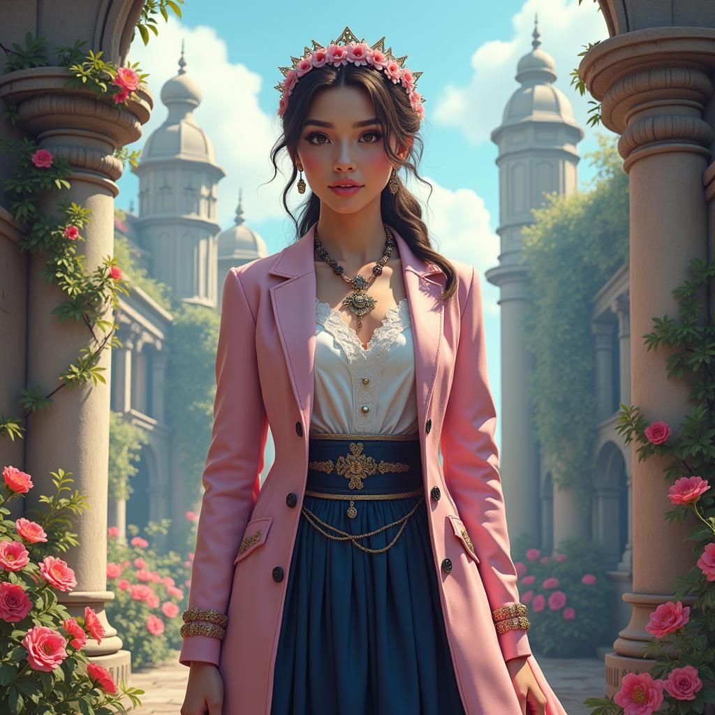 Bermudian Woman in Traditional Dress, Fantasy Concept Art