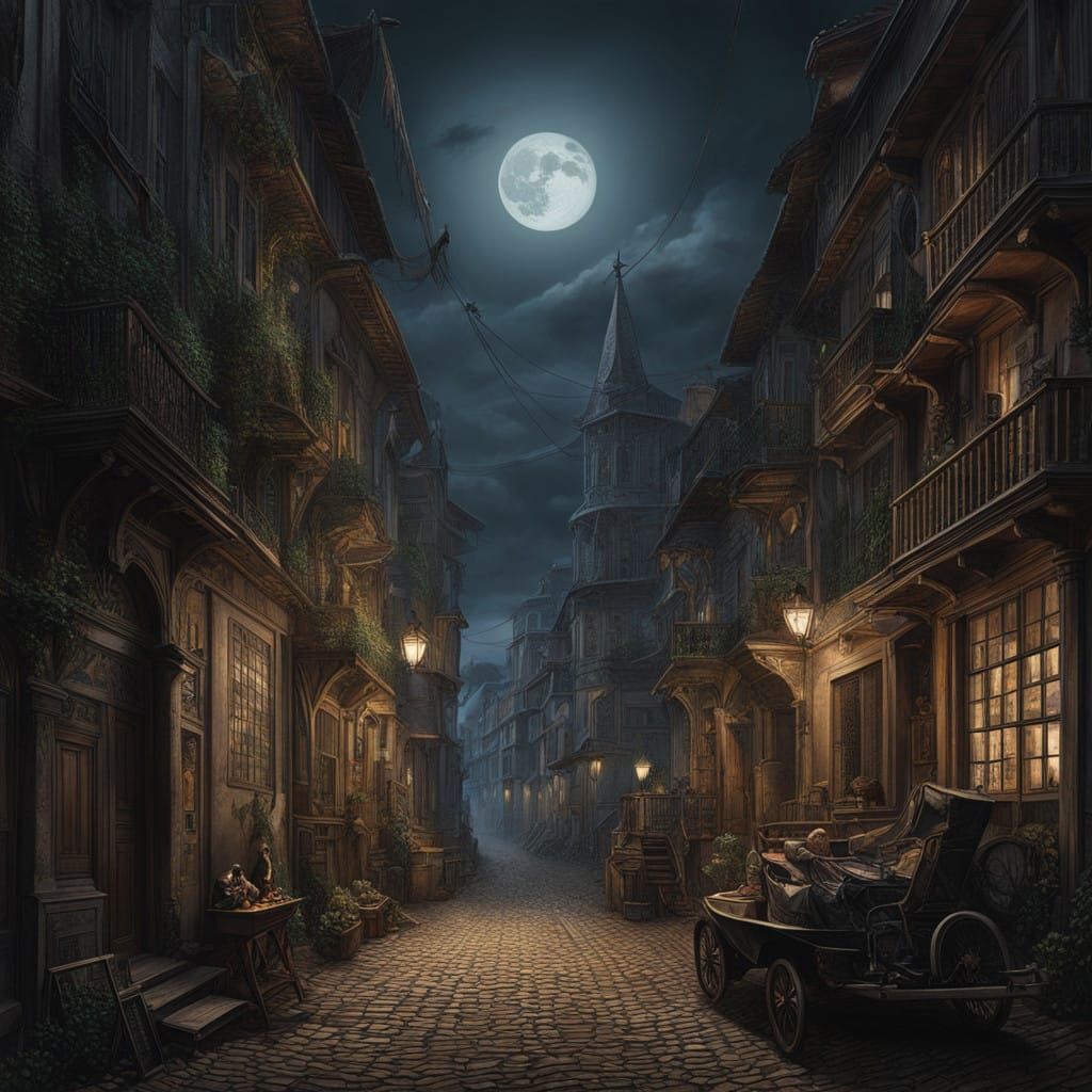 Haunting Chiaroscuro Masterpiece in Hyperrealistic Digital A...