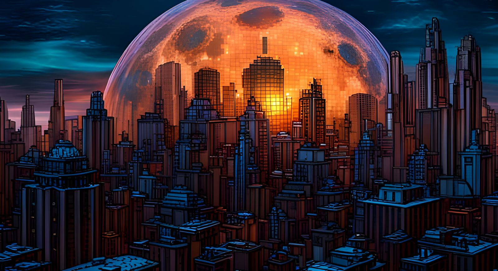 “Pixel Metropolises - La Luna”