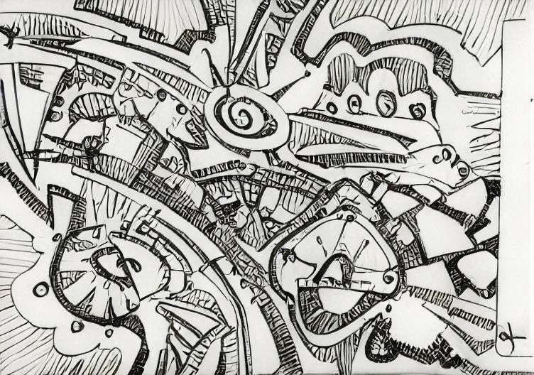 Geometric Fauvism: A Cubist Art Deco Painting