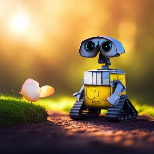 Moss Wall-E and Labrador in Nature
