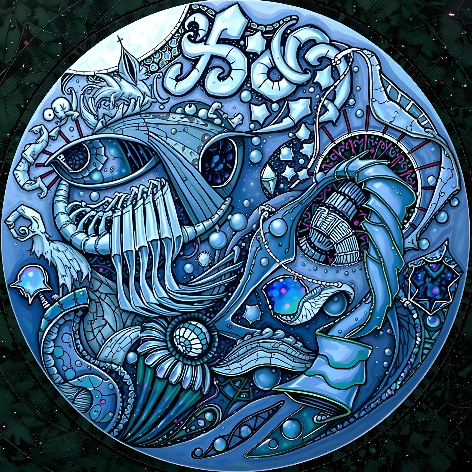 Iridescent Dreamscape in Magic Surrealism Style