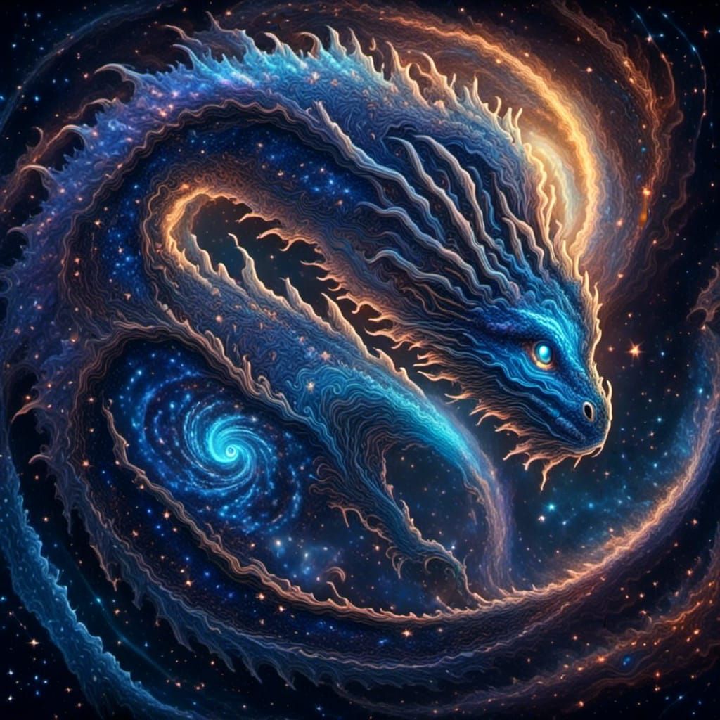 Blue Dragon in Magical Lightning Dimension