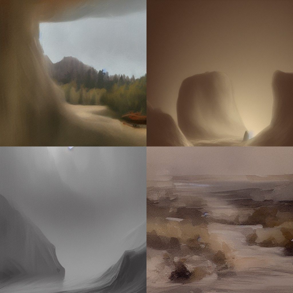 Abstract Swirling Colors in Digital Painting Style