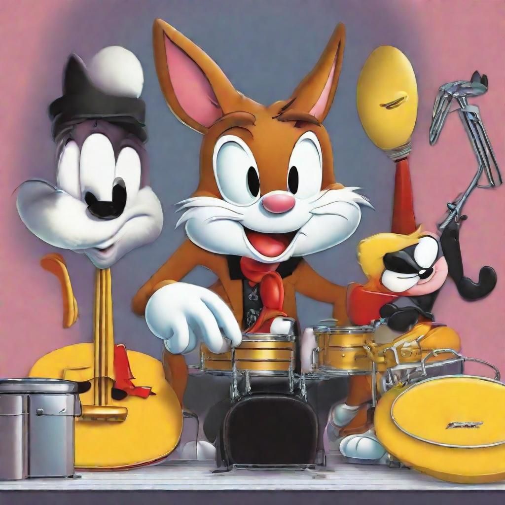 Looney Tunes Characters in Animation Style