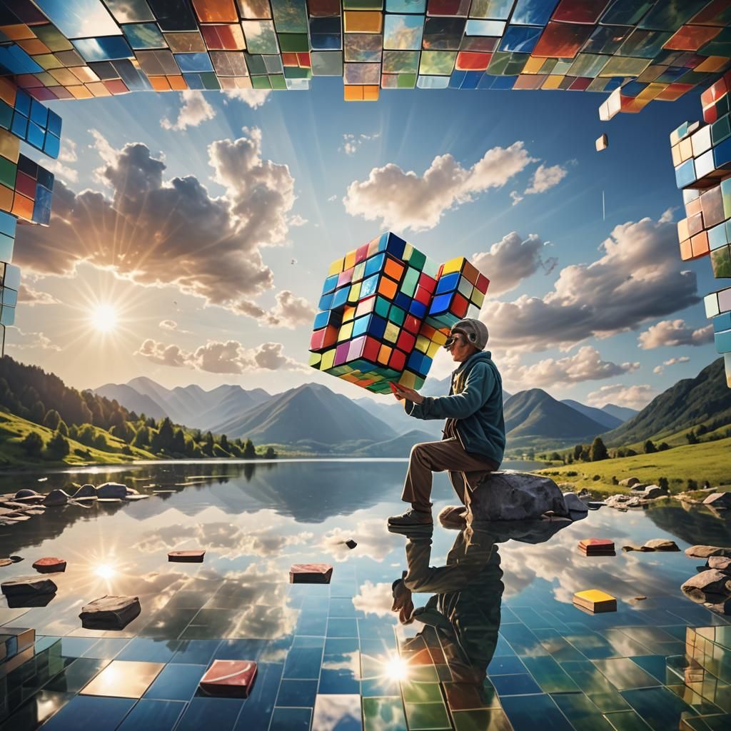 Rubik's Cube Booklet Reflecting Characters