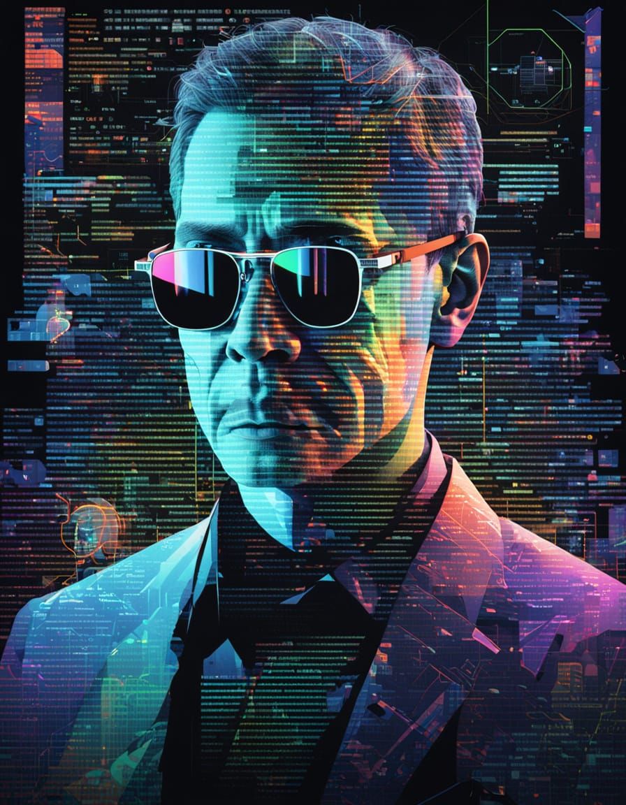 Fluorescent Hologram Portrait in Virtual Reality