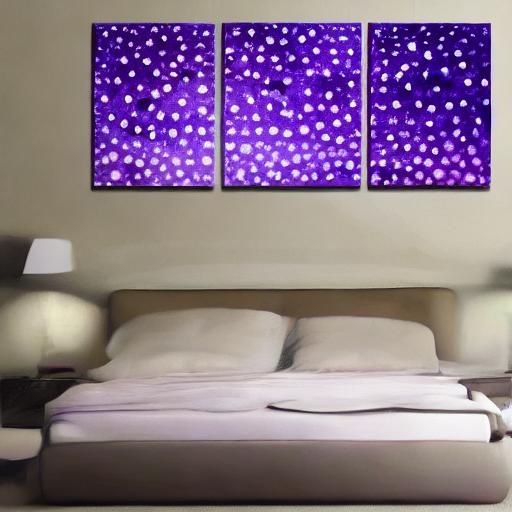 Abstract Amethyst Cells Painting Art Form