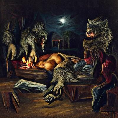 Werewolf Transformation in Progress