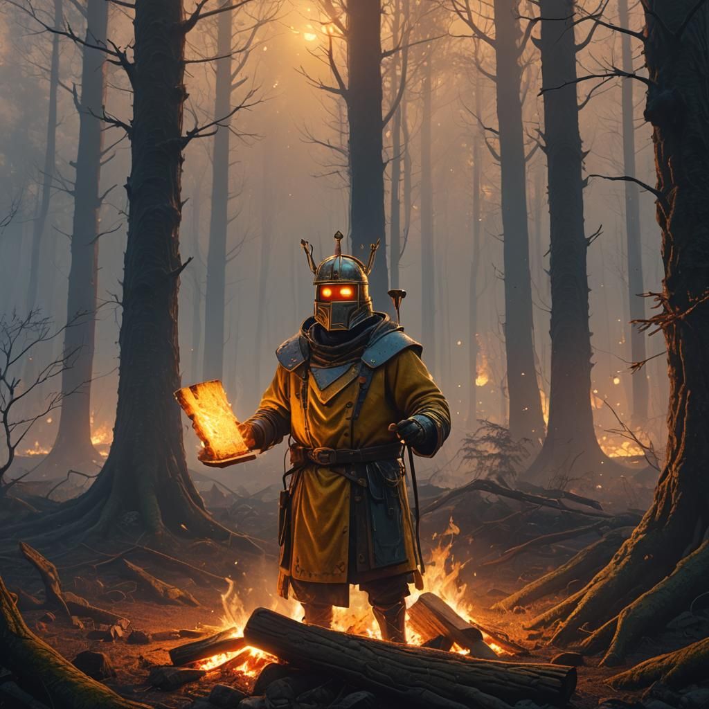 Toast King Rises in a Misty Forest
