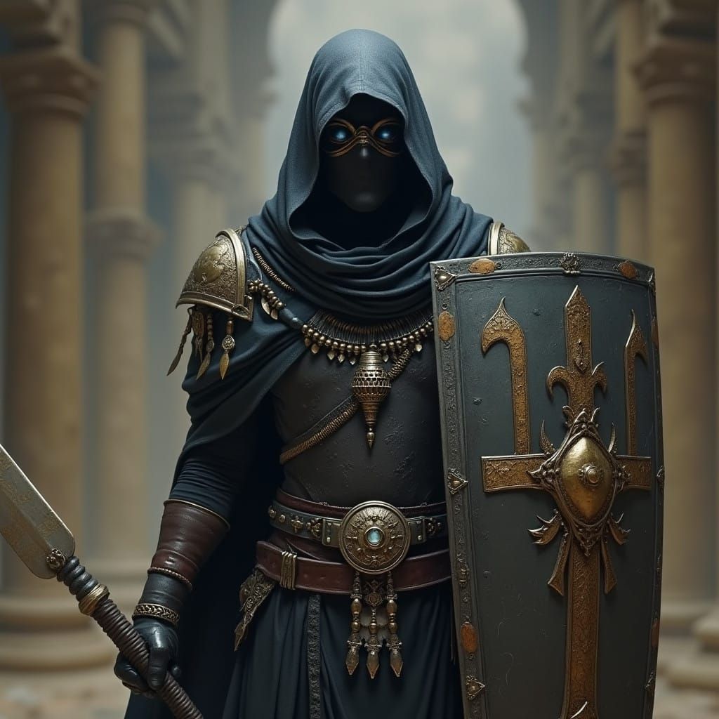 Fantasy Cleric Embodies Dark, Gothic Fantasy