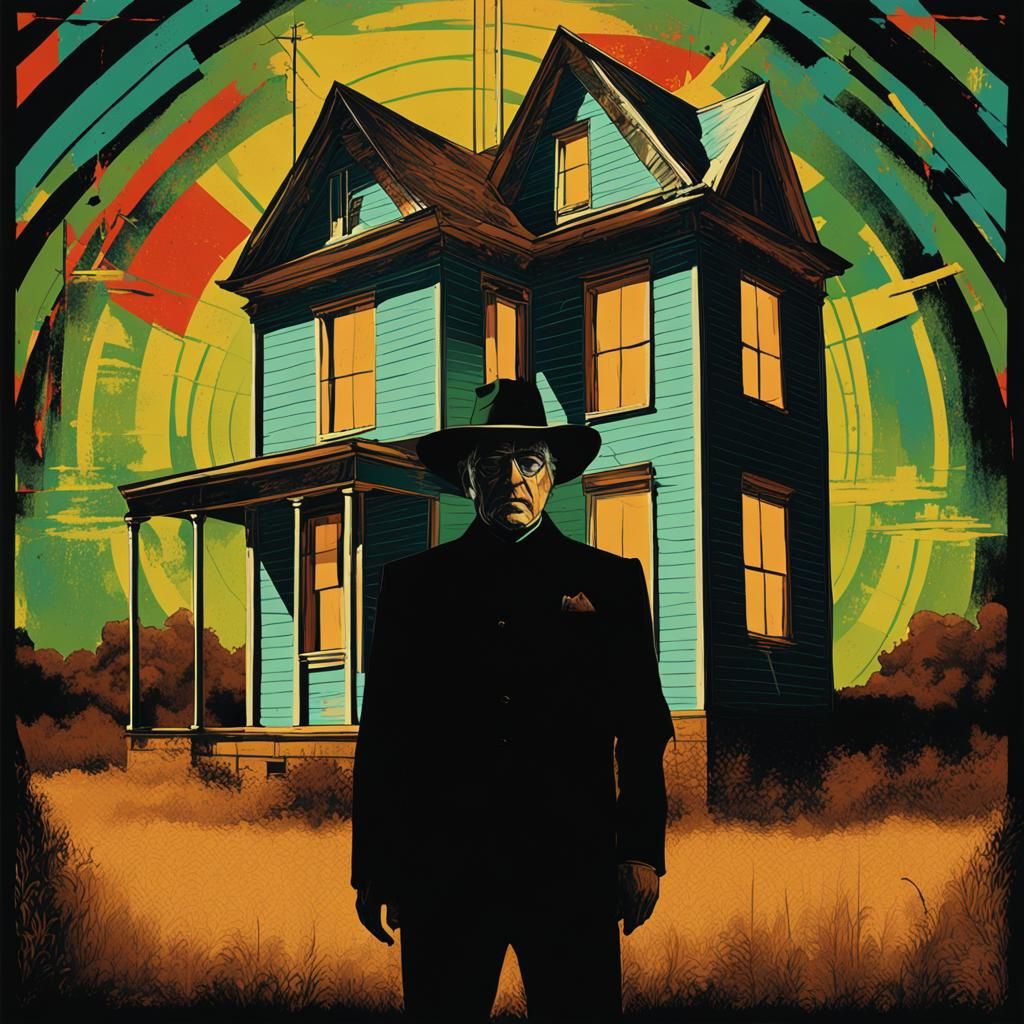 Southern Gothic Album Cover in Pop Art Style