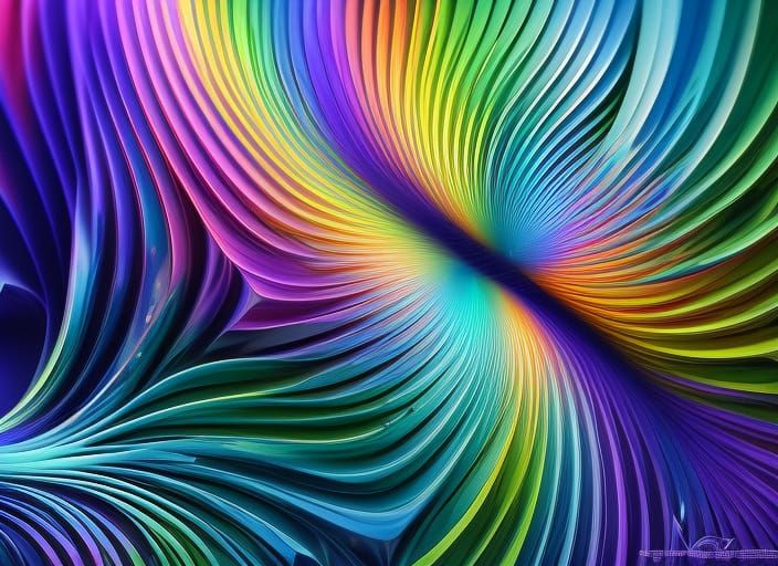 Ethereal Butterflies and Musical Notes in Fractal Art