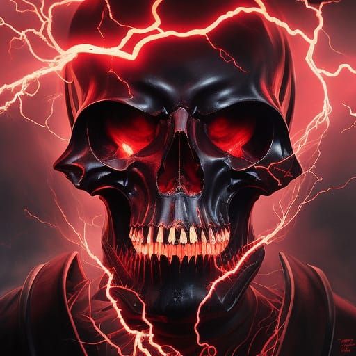 Death Skull - Red Lightning