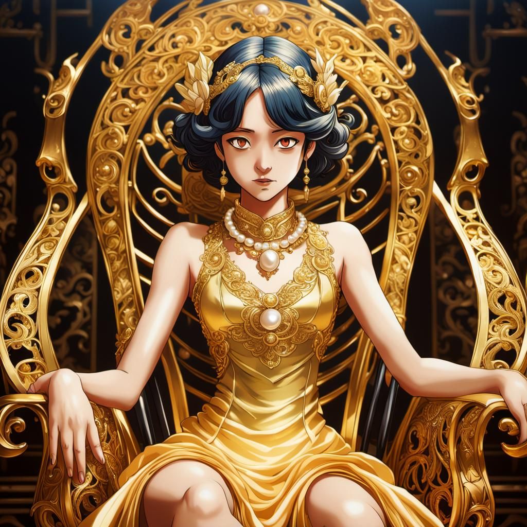 Goddess Cradling Earth: Digital Cel-Shaded Art