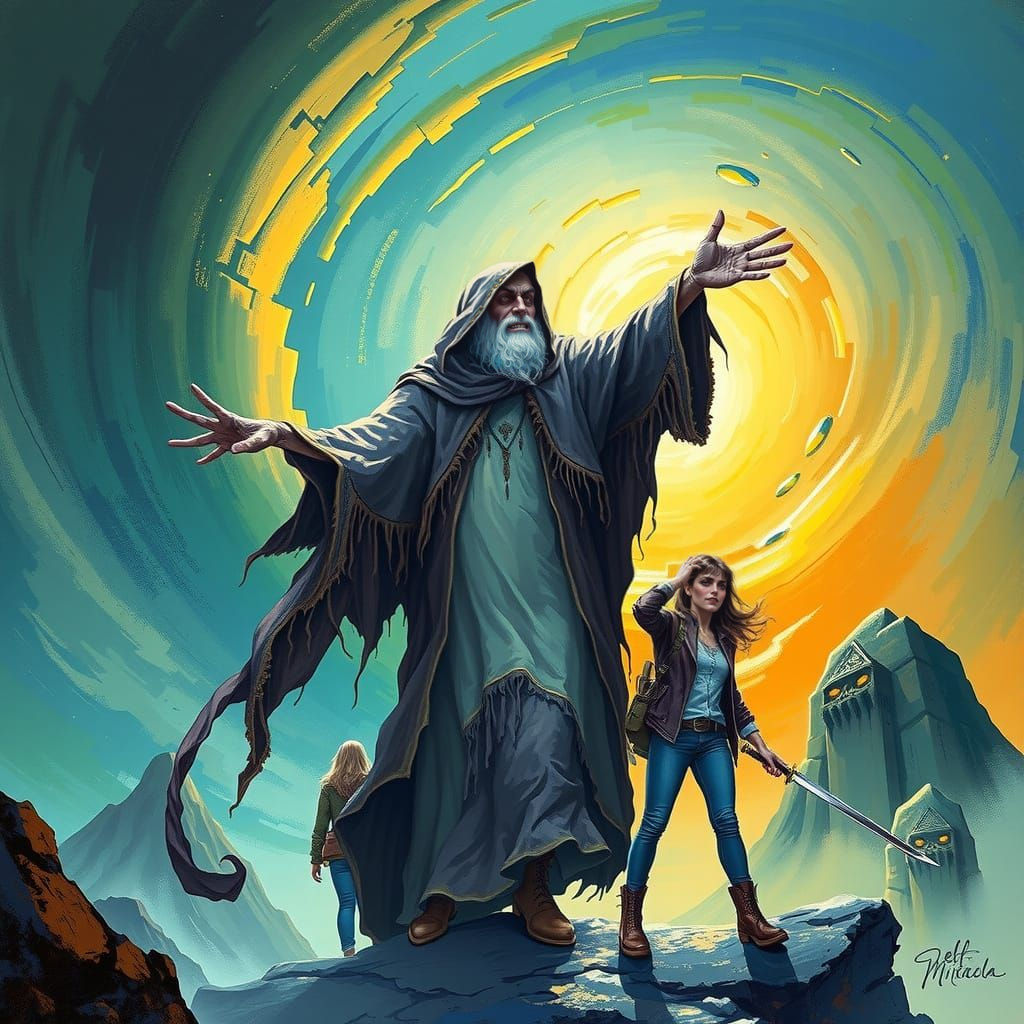 Ghostly Gauntlet Guide in Vibrant Triadic Colors