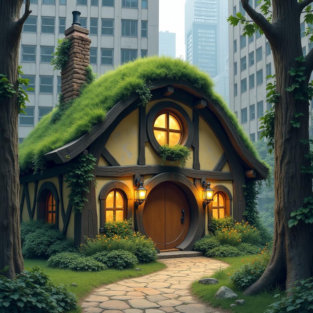 Hobbit house in the big city